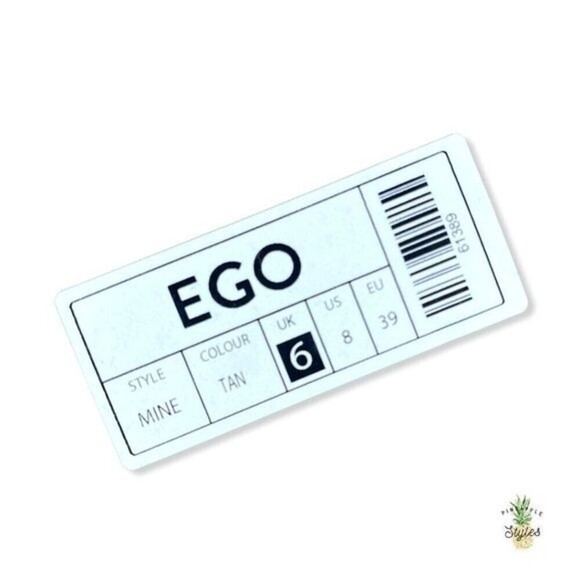 EGO Buckle Ankle Strap Chunky Faux Leather Brown Sandals - Picture 8 of 8